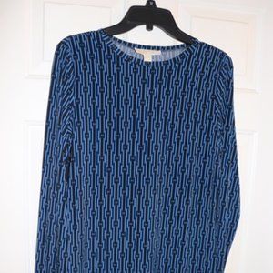 Michael Kors Black and Blue Print